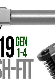 Fits Glock 19 9mm Match Straight Fluted Barrel Threaded - Polymer 80 Gun shop