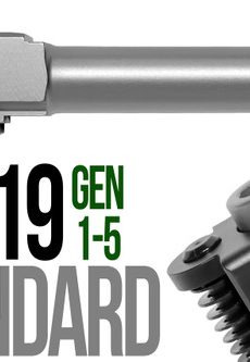 Fits Glock 17 New  9mm Match Grade Barrel in Flat Gray - Polymer 80 Gun shop