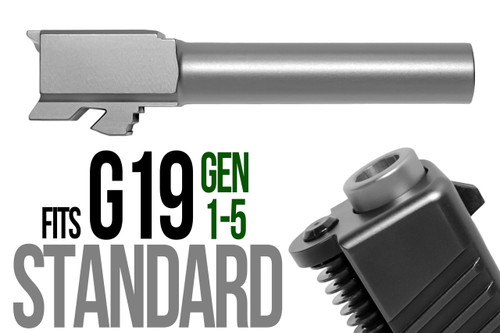 Fits Glock 17 New 9mm Match Grade Barrel in Flat Gray - Polymer 80 Gun shop