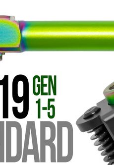 Fits Glock 19 9mm Match Golf Ball Dimpled Barrel Threaded in Chameleon - Polymer 80 Gun shop