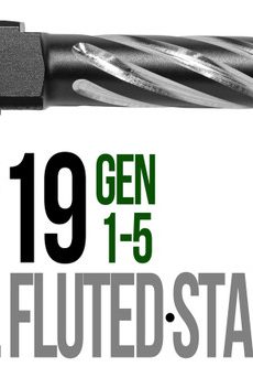 Fits Glock 19 9mm Match Golf Ball Dimpled Barrel 2 Tone - Polymer 80 Gun shop