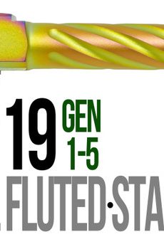 Fits Glock 19 9mm Match 5 Sided Flat Fluted Barrel in Chameleon - Polymer 80 Gun shop