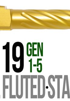 Fits Glock 19 9mm Match Thick Spiral Fluted Barrel  in Python - Polymer 80 Gun shop