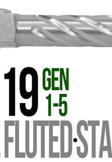 Fits Glock 19 9mm Match Golf Ball Dimpled Barrel Naked Stainless Steel - Polymer 80 Gun shop