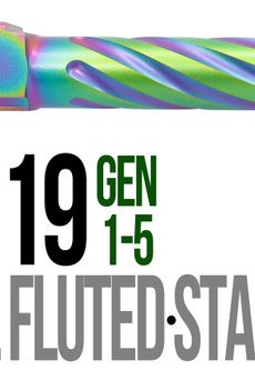 Fits Glock 17 9mm Match Thick Spiral Fluted Threaded  Barrel  in Radio Active - Polymer 80 Gun shop