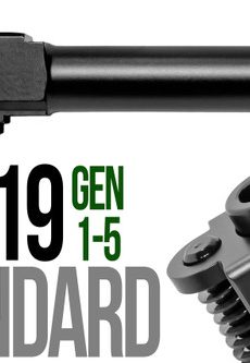 Fits Glock 19 New  9mm Match Grade Barrel threaded in Gold - Polymer 80 Gun shop