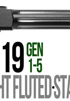 Fits Glock 19 9mm Match Flush Fit Thick Spiral Fluted Barrel 2 Tone - Polymer 80 Gun shop