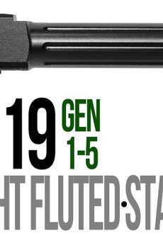 Fits Glock 43 43x 9mm Straight Fluted Barrel Threaded - Polymer 80 Gun shop