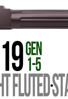 Fits Glock 17 9mm Match Straight Fluted Barrel in Plum - Polymer 80 Gun shop