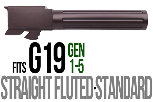 Fits Glock 17 9mm Match Straight Fluted Barrel in Plum - Polymer 80 Gun shop