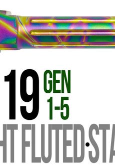 Fits Glock 19 9mm Match 5 Sided Flat Fluted Barrel in Python - Polymer 80 Gun shop