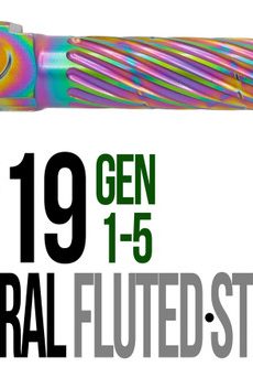 Fits Glock 19 9mm Match Thin Spiral Fluted Threaded Barrel  in Python - Polymer 80 Gun shop