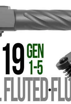 Fits Glock 19 9mm Thick Spiral Flush Fit Barrel in Dark Earth - Polymer 80 Gun shop