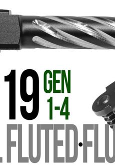 Fits Glock 19  9mm Match Grade Barrel in Flat Gray - Polymer 80 Gun shop