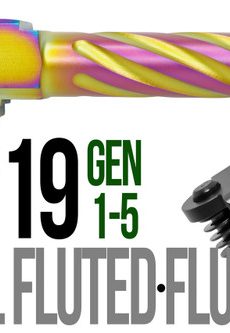 Fits Glock 17 9mm Match Thin Spiral Fluted Barrel in Radio Active - Polymer 80 Gun shop