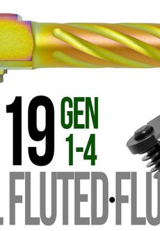 Fits Glock 19 9mm Match 5 Sided Flat Fluted Barrel in Flat Gray - Polymer 80 Gun shop