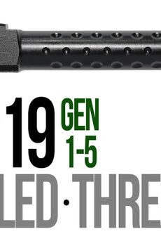 Fits Glock 19 9mm Match Thick Spiral Fluted Barrel Threaded - Polymer 80 Gun shop