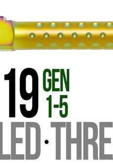 Fits Glock 19 9mm Match Grade Barrel Golf Ball Dimpled in Chameleon - Polymer 80 Gun shop