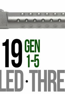 Fits Glock 19 9mm Match Grade Barrel Golf Ball Dimpled in Flat Gray - Polymer 80 Gun shop