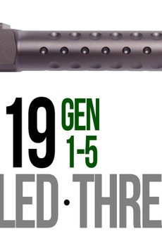 Fits Glock 19 9mm Match Grade Barrel Golf Ball Dimpled in Plum - Polymer 80 Gun shop