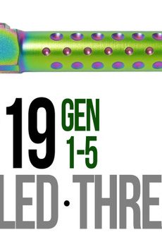 Fits Glock 19 9mm Match Thick Spiral Fluted Barrel Threaded in Radio Active - Polymer 80 Gun shop