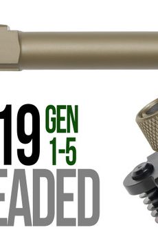 Fits Glock 19 New  9mm Match Grade Barrel Threaded in Copper - Polymer 80 Gun shop