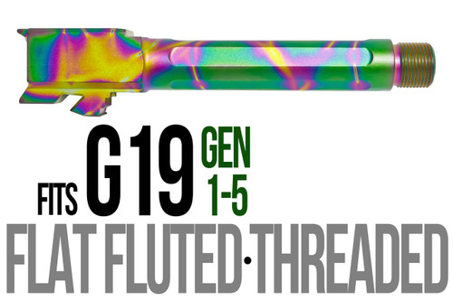 Fits Glock 19 9mm Match Straight Fluted Barrel Threaded in Python - Polymer 80 Gun shop
