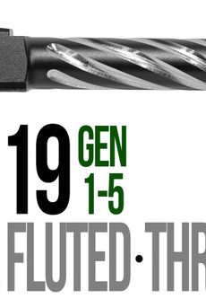 Fits Glock 19 9mm Match Golf Ball Dimpled Barrel Threaded 2 Tone - Polymer 80 Gun shop