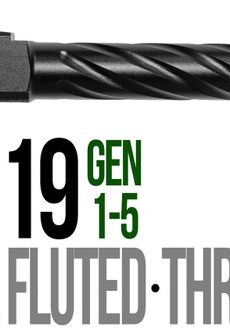 Fits Glock 19 9mm Match 5 Sided Flat Fluted Barrel Threaded in Chameleon - Polymer 80 Gun shop