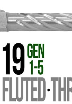 Fits Glock 19 9mm Match Thick Spiral Fluted Barrel Naked Stainless Steel - Polymer 80 Gun shop