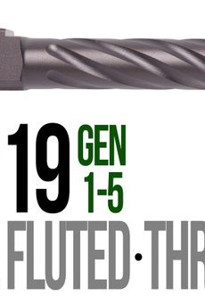 Fits Glock 19 9mm Match Golf Ball Dimpled Barrel Threaded in Plum - Polymer 80 Gun shop