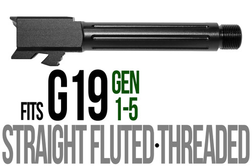Fits Glock 19 9mm Match Golf Ball Dimpled Barrel Threaded - Polymer 80 Gun shop