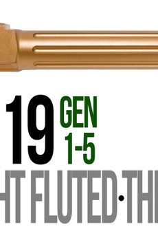 Fits Glock 19 9mm Match Grade Barrel Golf Ball Dimpled in Copper - Polymer 80 Gun shop