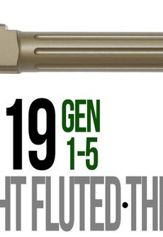 Fits Glock 19 9mm Match Golf Ball Dimpled Barrel Threaded in Python - Polymer 80 Gun shop