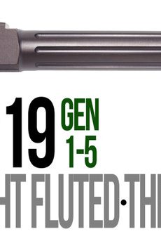 Fits Glock 19 9mm Match 5 Sided Flat Fluted Barrel Threaded in Plum - Polymer 80 Gun shop