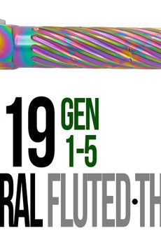 Fits Glock 17 9mm Match Golf Ball Dimpled Barrel in Gold - Polymer 80 Gun shop