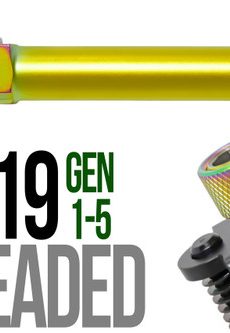 Fits Glock 19 New  9mm Match Grade Barrel threaded in Dark Earth - Polymer 80 Gun shop