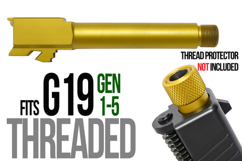 Fits Glock 19 9mm Match Grade Barrel Threaded in Chameleon - Polymer 80 Gun shop