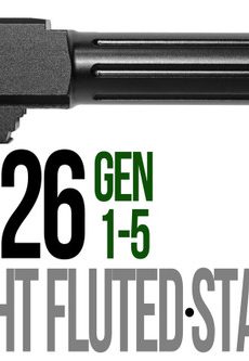 Fits Glock 17  Gen 1-4 9mm Barrel Threaded Naked Stainless Steel - Polymer 80 Gun shop