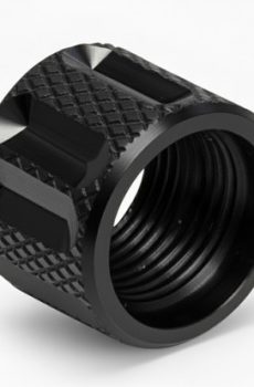 Thread Protector 1/2 x 28 (9mm & .357SIG Barrel) Knurled Straight Fluted in Gold - Polymer 80 Gun shop