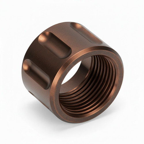 Thread Protector 1/2 x 28 (9mm & .357SIG Barrel) Straight Fluted in Radio Active Green - Polymer 80 Gun shop