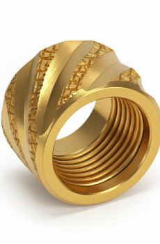 Thread Protector 1/2 x 28 (9mm & .357SIG Barrel) Knurled Thick Spiral in Copper - Polymer 80 Gun shop