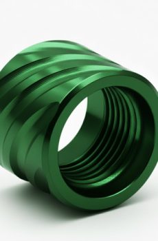 Thread Protector 1/2 x 28 (9mm & .357SIG Barrel) Thick Spiral in Violet - Polymer 80 Gun shop