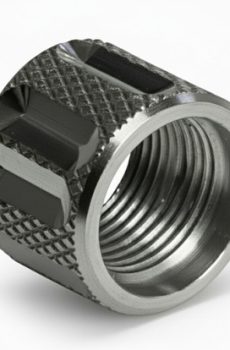 Thread Protector 1/2 x 28 (9mm & .357SIG Barrel) Knurled Straight Fluted in Black - Polymer 80 Gun shop