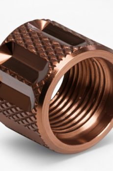 Thread Protector 1/2 x 28 (9mm & .357SIG Barrel) Knurled Straight Fluted in Radio Active Green - Polymer 80 Gun shop