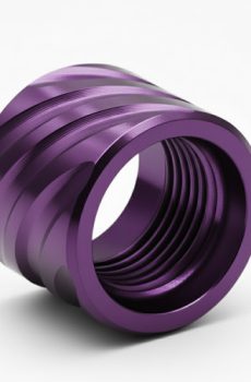 Thread Protector 1/2 x 28 (9mm & .357SIG Barrel)Thick Spiral in Red - Polymer 80 Gun shop