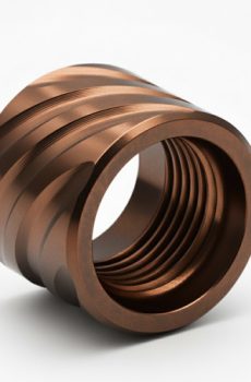 Thread Protector 1/2 x 28 (9mm & .357SIG Barrel)Thick Spiral in Radio Active Green - Polymer 80 Gun shop