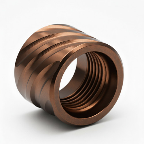 Thread Protector 1/2 x 28 (9mm & .357SIG Barrel)Thick Spiral in Radio Active Green - Polymer 80 Gun shop