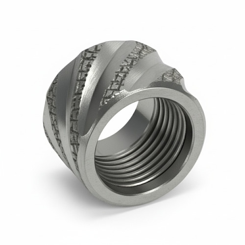 Thread Protector 1/2 x 28 (9mm & .357SIG Barrel) Knurled Thick Spiral in Black - Polymer 80 Gun shop