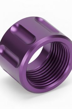 Thread Protector 1/2 x 28 (9mm & .357SIG Barrel) Straight Fluted in Red - Polymer 80 Gun shop